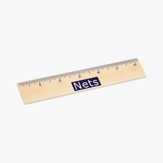 6 Natural Finish Rulers