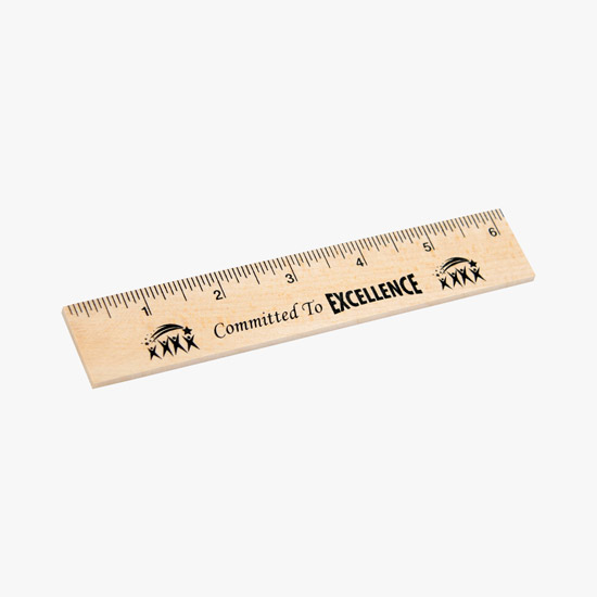 6 Natural Finish Rulers