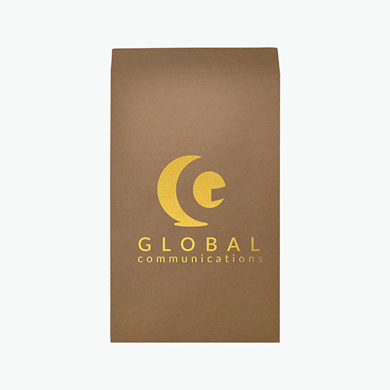 Recycled Natural Kraft Mailer with Gradual Gusset - Hot Stamp - 12 1/2 x 20 x 4