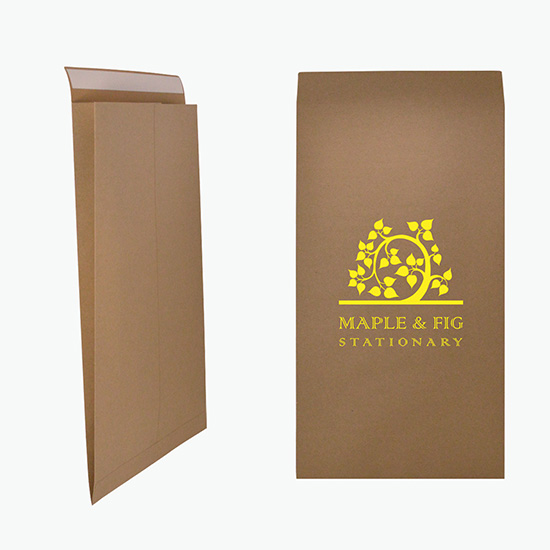 Recycled Natural Kraft Mailer with Gradual Gusset - 10 1/2 x 19 x 3 3/4