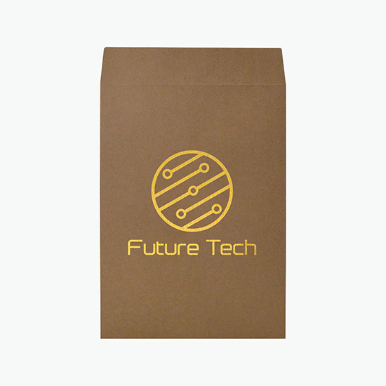 Recycled Natural Kraft Mailer - Hot Stamp - 8 3/4 x 12