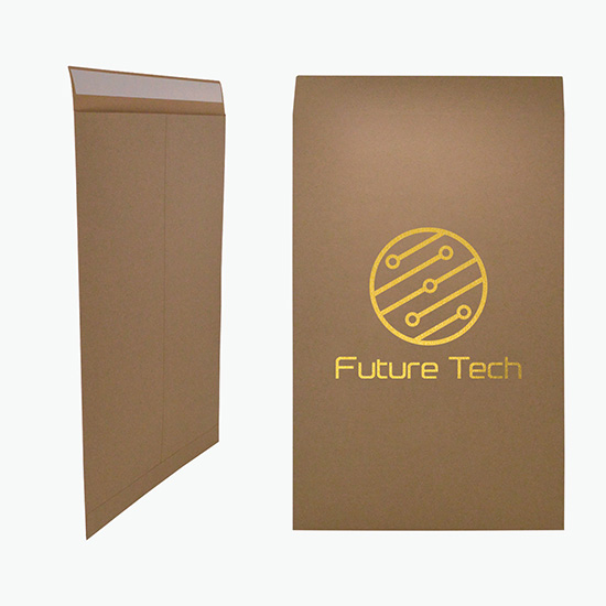 Recycled Natural Kraft Mailer - Hot Stamp - 9 1/2 x 14 1/2