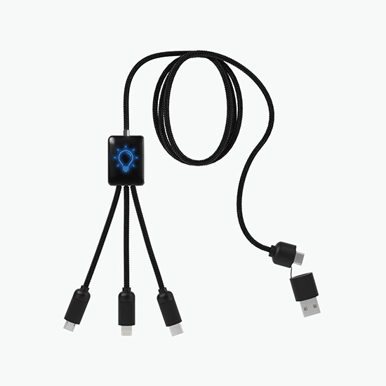 SCX 5-in-1 Eco Light-up Charging Cable