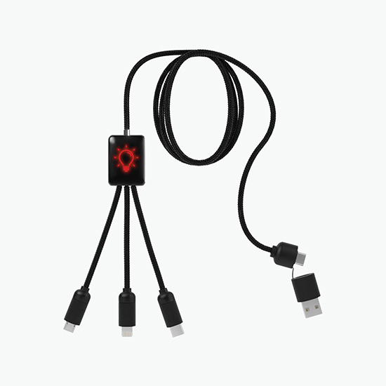 SCX 5-in-1 Eco Light-up Charging Cable