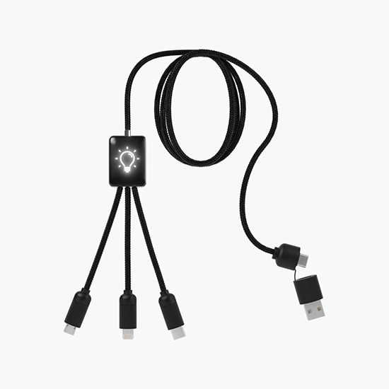 SCX 5-in-1 Eco Light-up Charging Cable