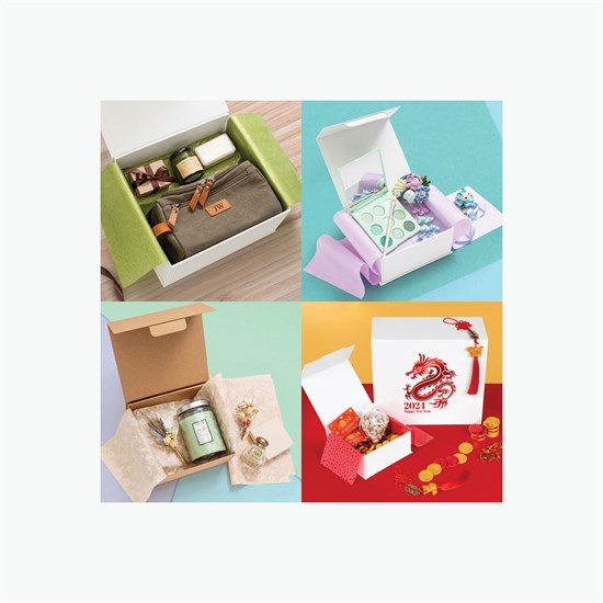 Recycled Mailable Folding Gift Box - Large