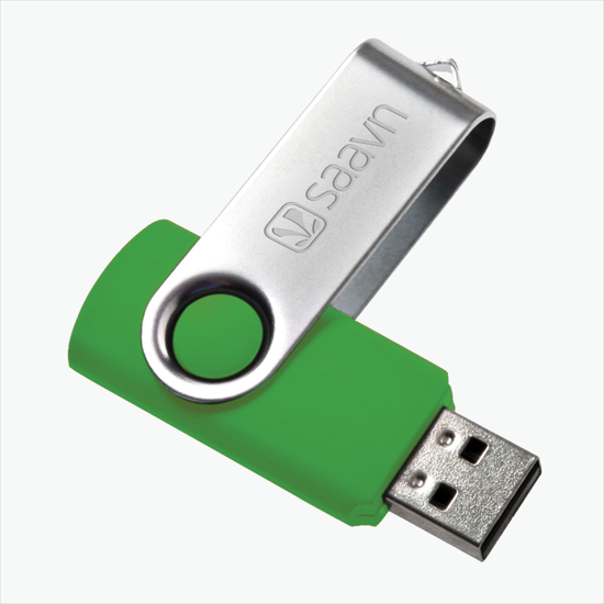 Swivel Flash Drive - Engraved - 256MB