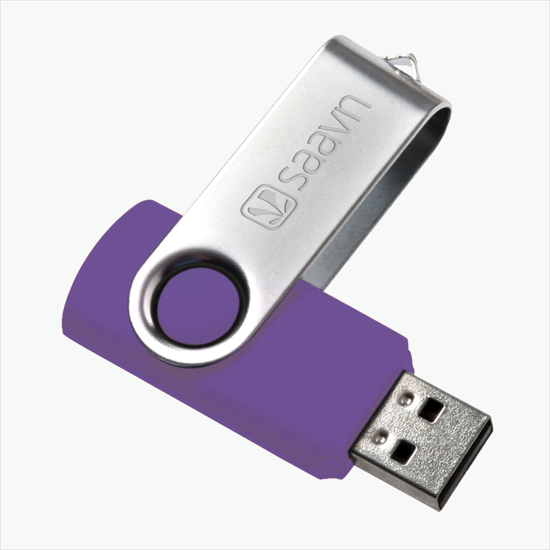 Swivel Flash Drive - Engraved - 256MB