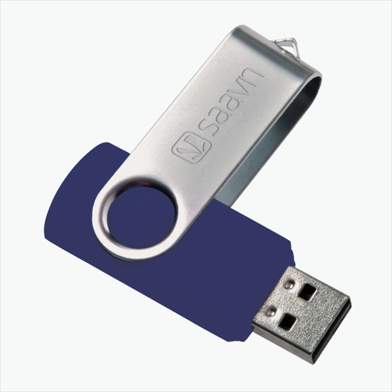 Swivel Flash Drive - Engraved - 256MB