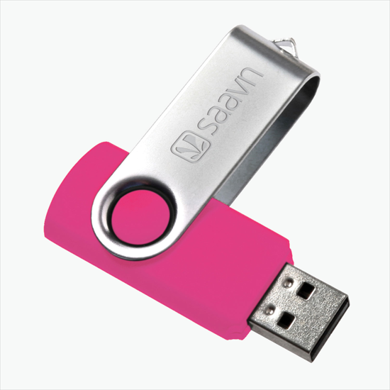 Swivel Flash Drive - Engraved - 256MB