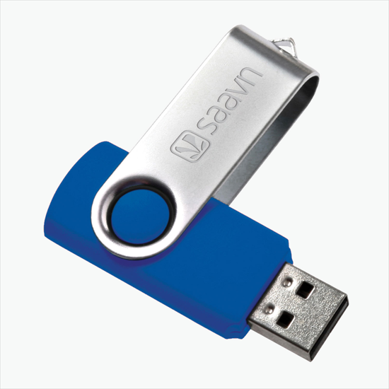 Swivel Flash Drive - Engraved - 2GB