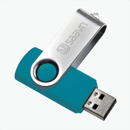Swivel Flash Drive - Engraved - 4GB