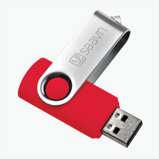 Swivel Flash Drive - Engraved - 4GB