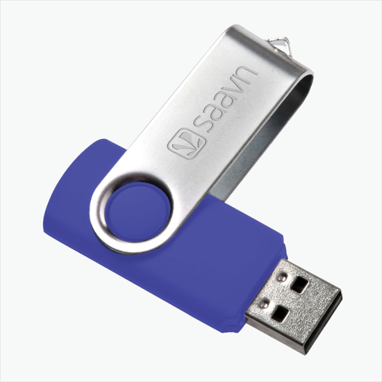 Swivel Flash Drive - Engraved - 8GB