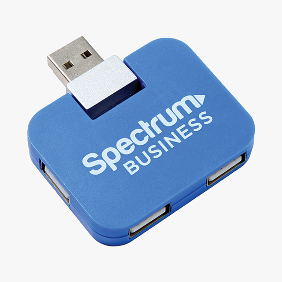 Colored 4-Port USB Hub - Full Color