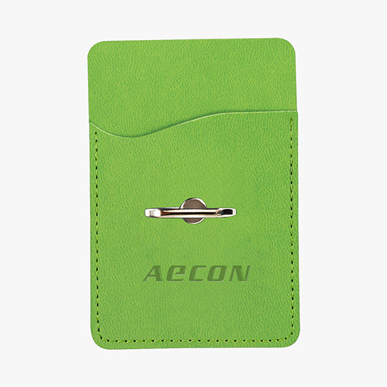 Tuscany Card Holder w/Metal Ring Phone Stand