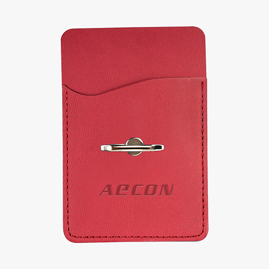 Tuscany Card Holder w/Metal Ring Phone Stand