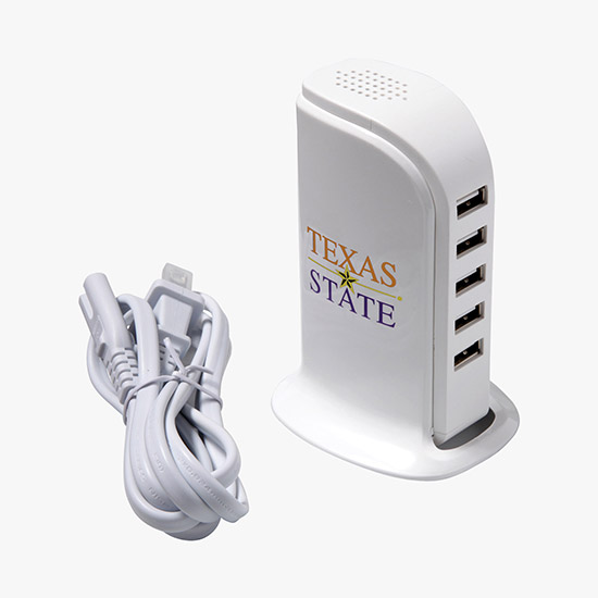 5 Port USB Charging Tower