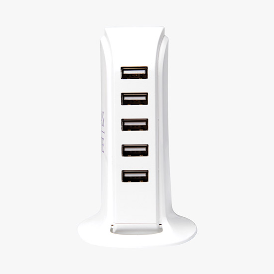 5 Port USB Charging Tower