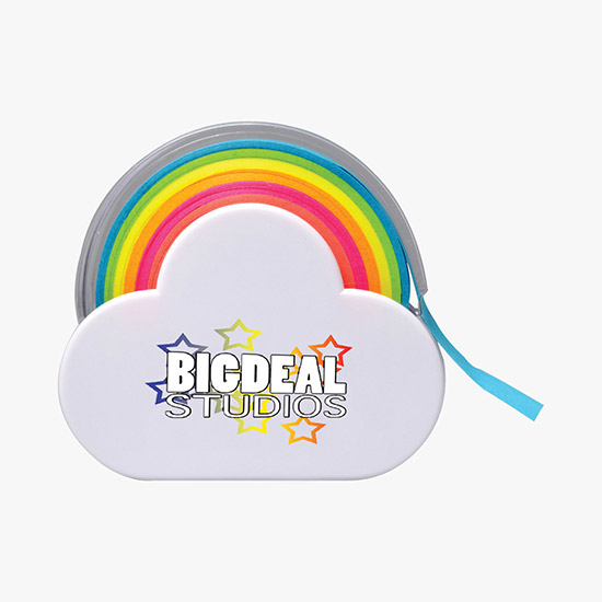 Rainbow Memo Tape Dispenser - Full Color
