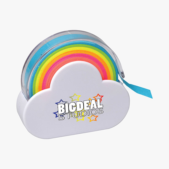 Rainbow Memo Tape Dispenser - Full Color