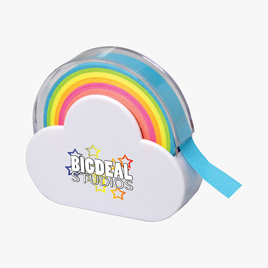 Rainbow Memo Tape Dispenser - Full Color