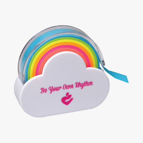 Rainbow Memo Tape Dispenser - Full Color