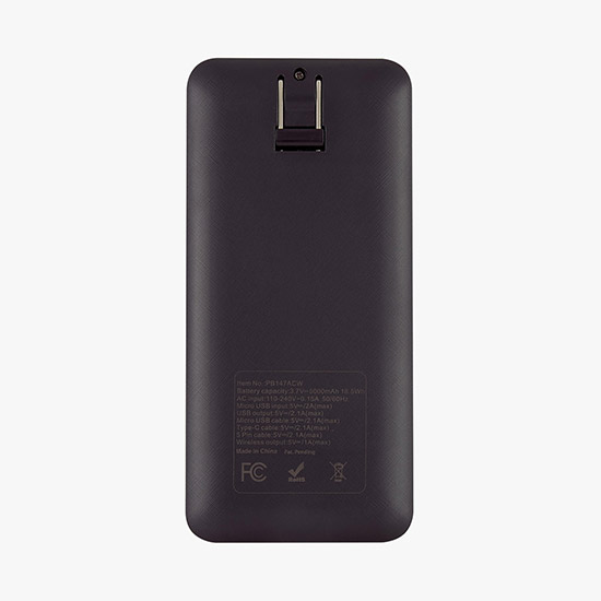 3-in-1 Wireless Charging Power Bank - 5000 mAh