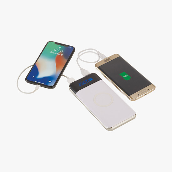 Allegiance Wireless Power Bank w/Display - 10000 mAh - 24-Hour Production