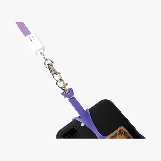 2-in-1 Charging Cable Lanyard with Phone Holder & Wallet - 24-Hour Production
