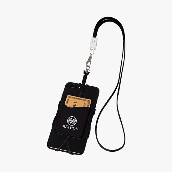 2-in-1 Charging Cable Lanyard with Phone Holder & Wallet - 24-Hour Production