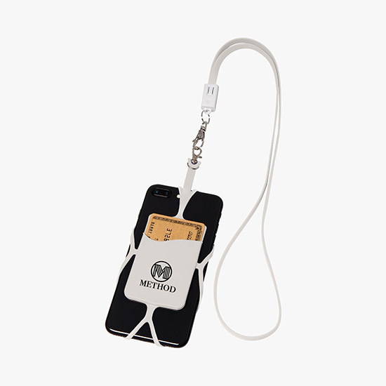 2-in-1 Charging Cable Lanyard with Phone Holder & Wallet - 24-Hour Production