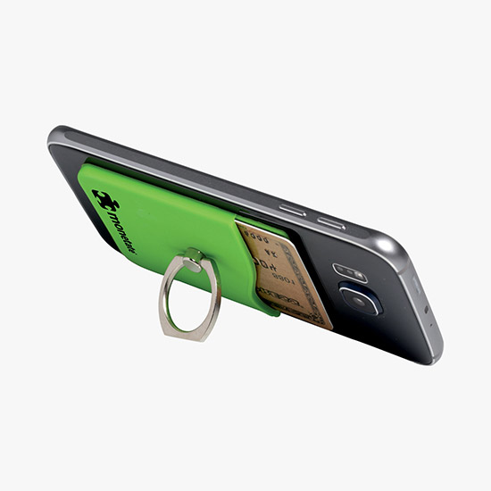 Smartphone Wallet with Ring Grip