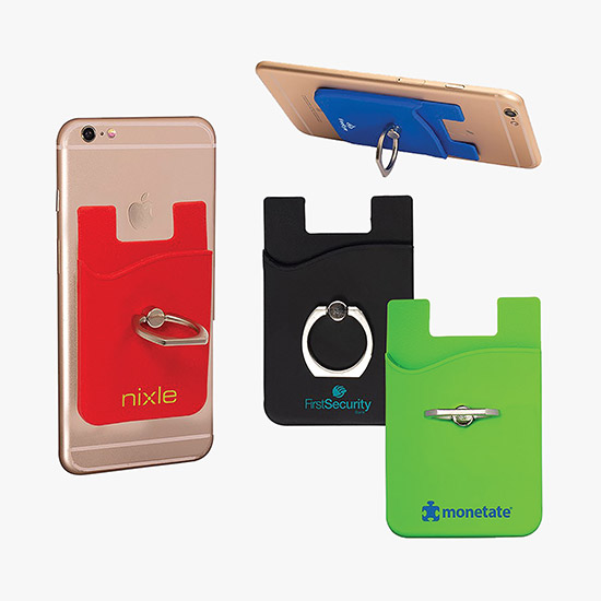 Smartphone Wallet with Ring Grip