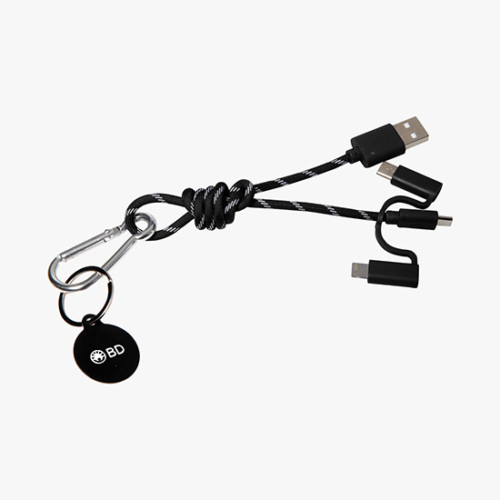 3-in-1 Knot Charging Cable Keychain
