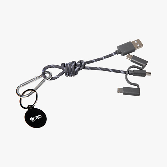 3-in-1 Knot Charging Cable Keychain