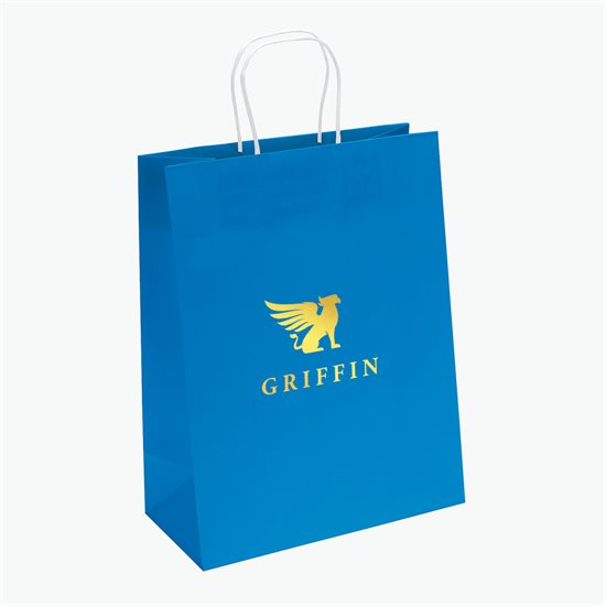 Bright Matte Shopping Bag - 13 x 10 - Hot Stamped
