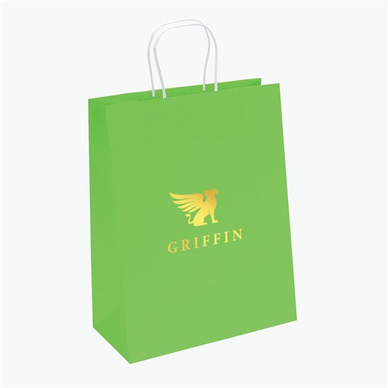 Bright Matte Shopping Bag - 13 x 10 - Hot Stamped