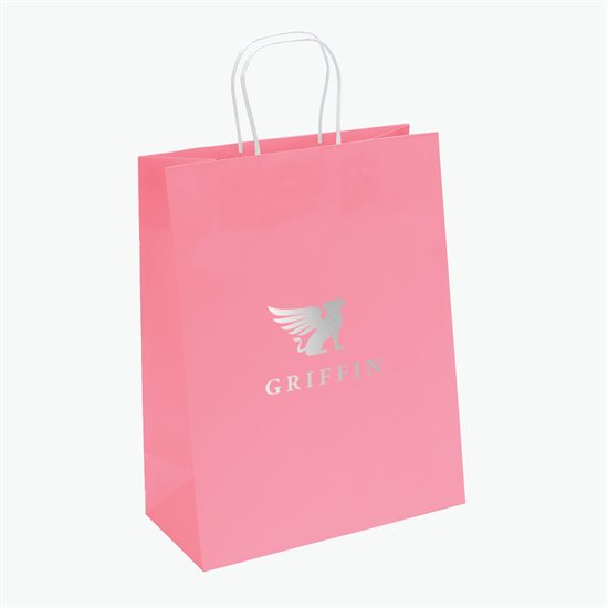 Bright Matte Shopping Bag - 13 x 10 - Hot Stamped