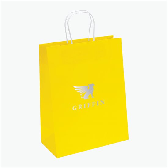 Bright Matte Shopping Bag - 13 x 10 - Hot Stamped