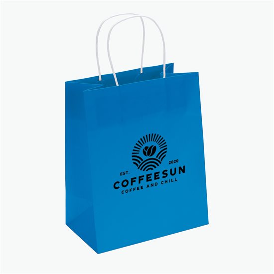 Mini Bright Matte Shopping Bag - 9-3/4 x 7-3/4