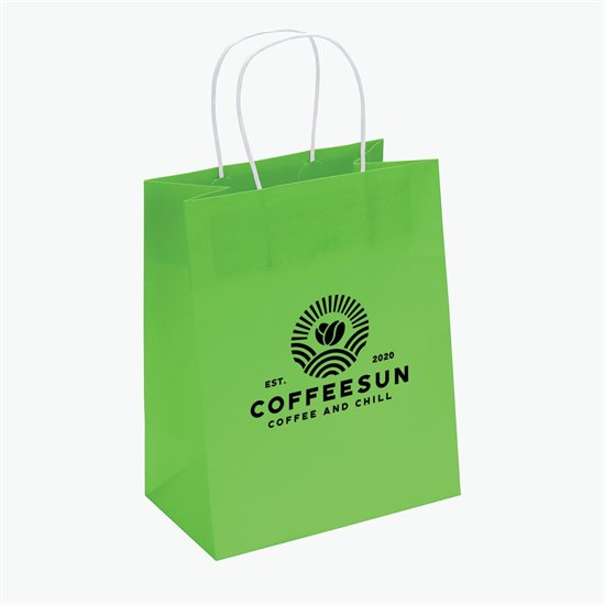Mini Bright Matte Shopping Bag - 9-3/4 x 7-3/4