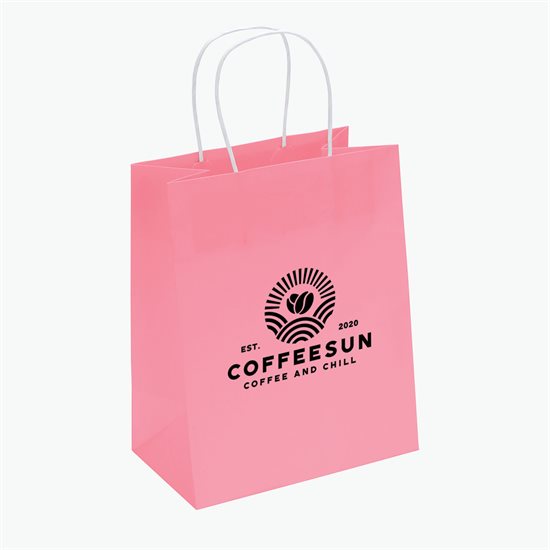 Mini Bright Matte Shopping Bag - 9-3/4 x 7-3/4