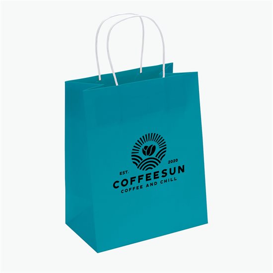 Mini Bright Matte Shopping Bag - 9-3/4 x 7-3/4