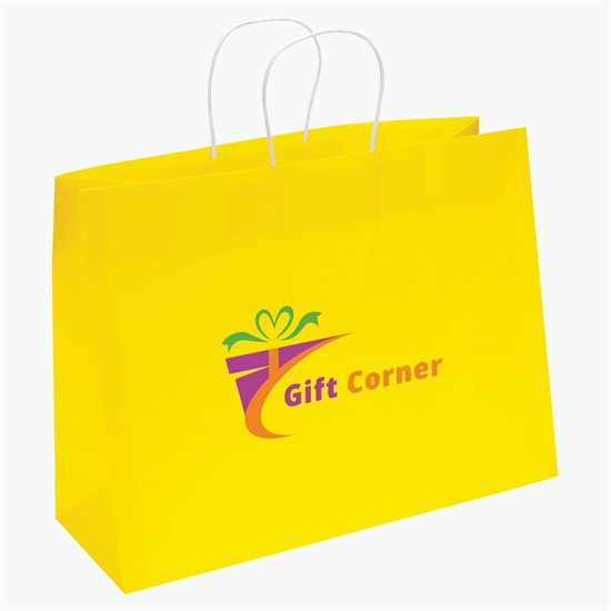 Large Bright Matte Shopping Bag - 12 x 16 - Full Color