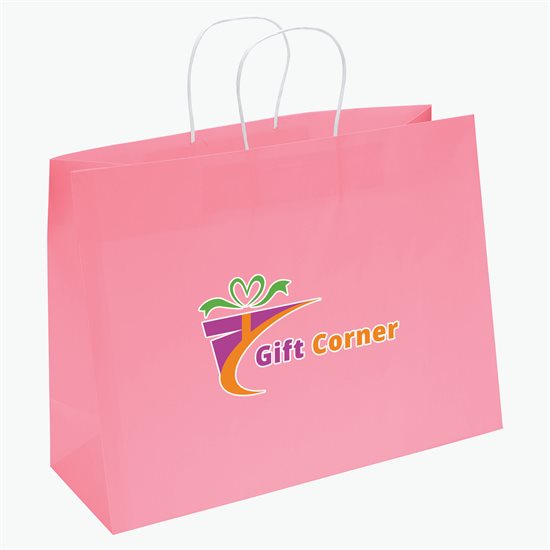 Large Bright Matte Shopping Bag - 12 x 16 - Full Color