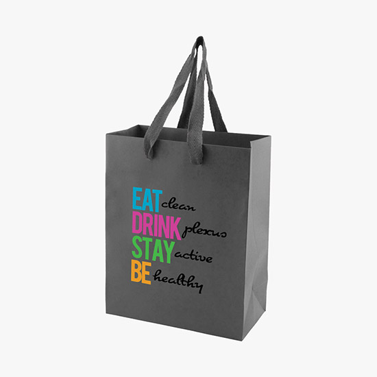 Tinted Kraft EuroTote with Cotton Handles - 8 x 10 - Full Color