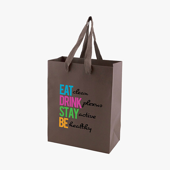Tinted Kraft EuroTote with Cotton Handles - 8 x 10 - Full Color
