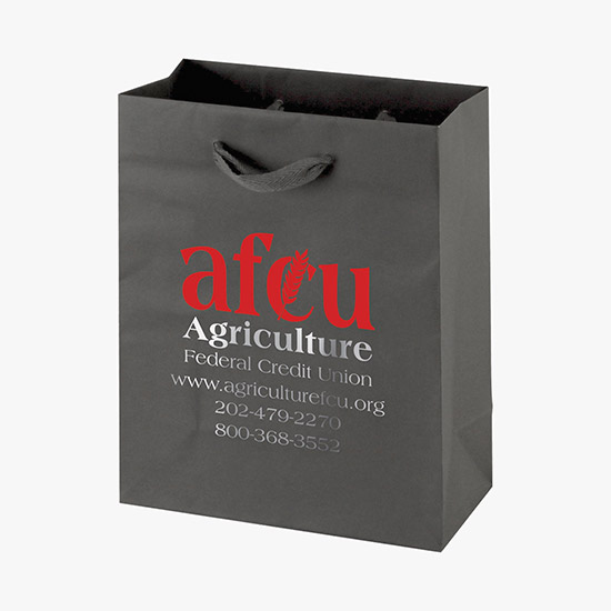 Tinted Kraft EuroTote with Cotton Handles - 8 x 10