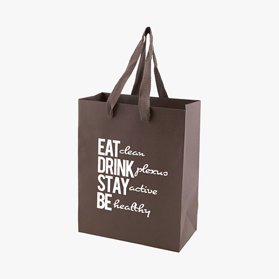 Tinted Kraft EuroTote with Cotton Handles - 8 x 10